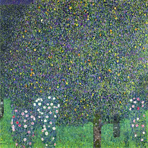 Roses under the Trees Gustav Klimt